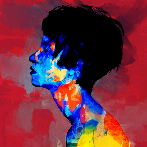 PORTRAIT WOMAN 1 di Holger Mühlbauer-Gardemin, Altri media in vendita su Singulart