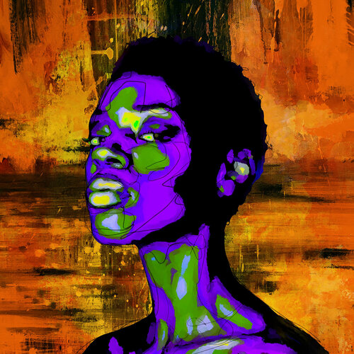 PORTRAIT WOMAN 2 di Holger Mühlbauer-Gardemin, Altri media in vendita su Singulart