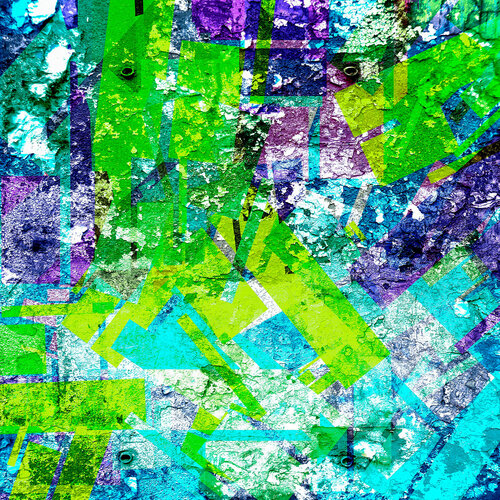 STRUKTUR IN GRÜNVIOLETT von Holger Mühlbauer-Gardemin, Andere Medien kaufen auf Singulart