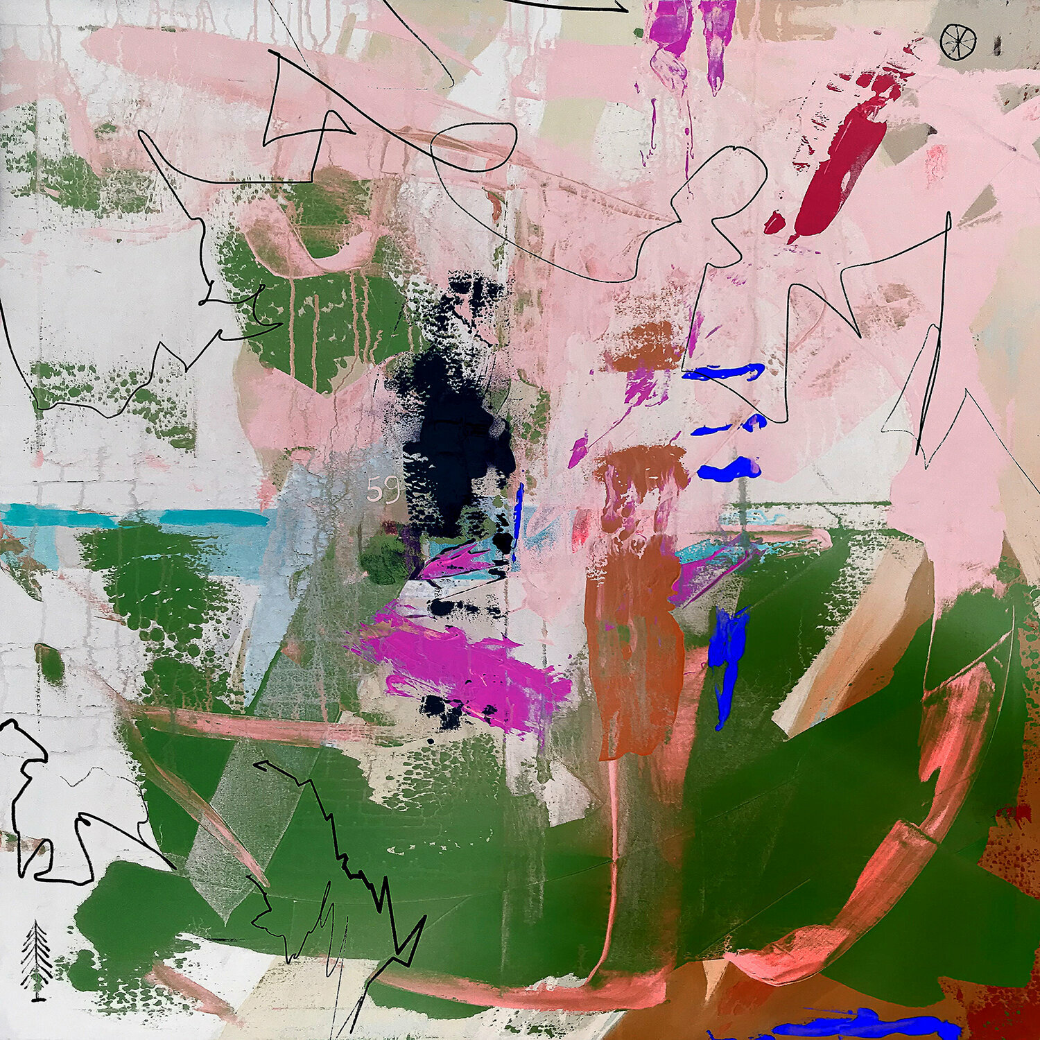 Pink and Green 59 Holger Mühlbauer-Gardemin Andere Medien zu verkaufen