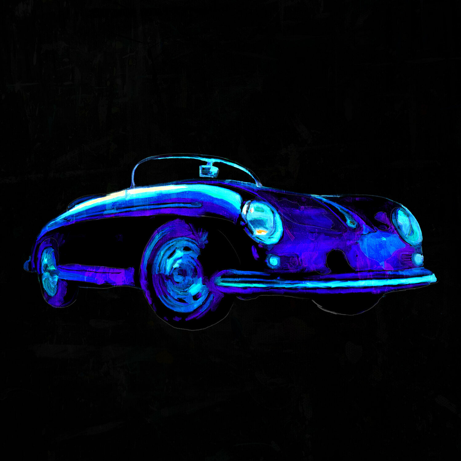 PORSCHE OLDTIMER Black and Blue Holger Mühlbauer-Gardemin