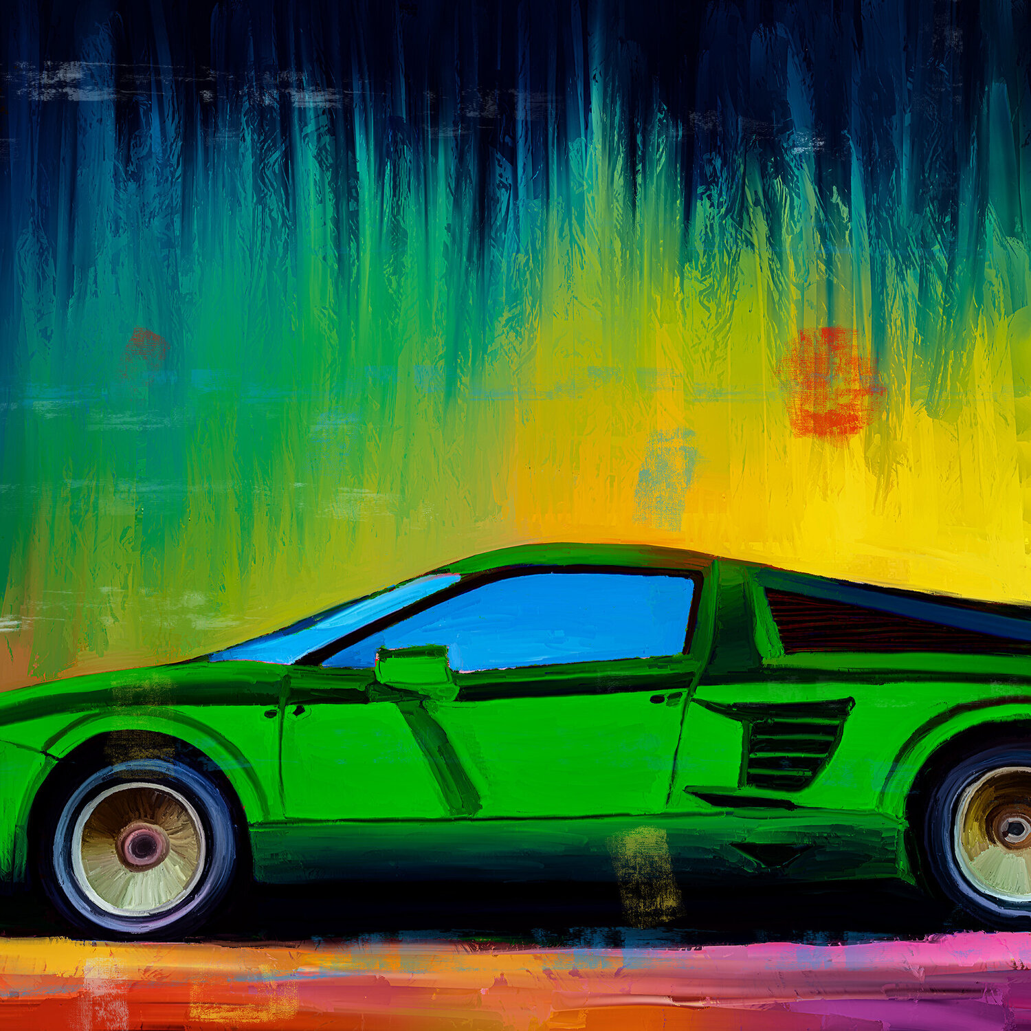 Der grüne Lamborghini Holger Mühlbauer-Gardemin