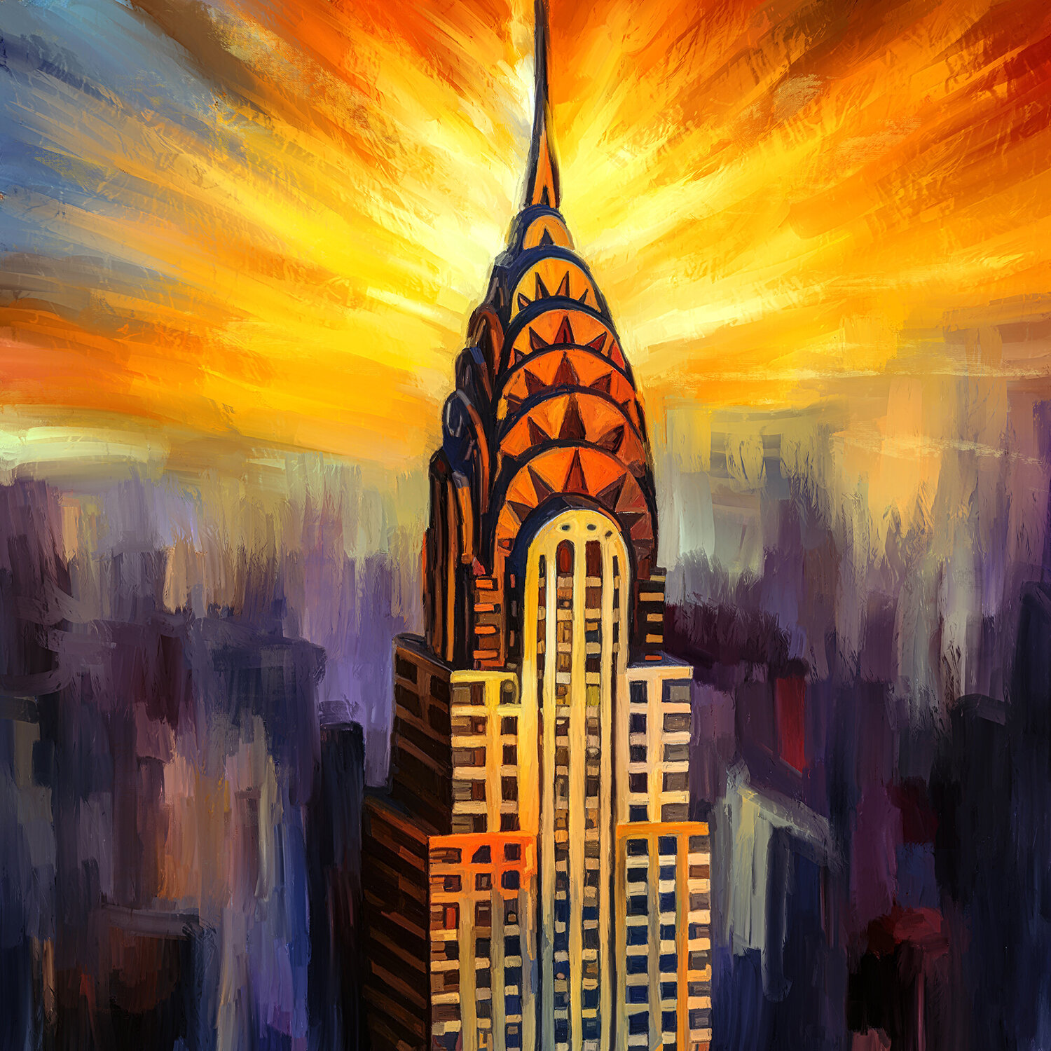 Chrysler Building im Sonnenschein Holger Mühlbauer-Gardemin Andere Medien zu verkaufen