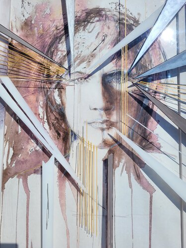 L'ombre d'un regard di Elisabeth Constantin, Pittura in vendita su Singulart