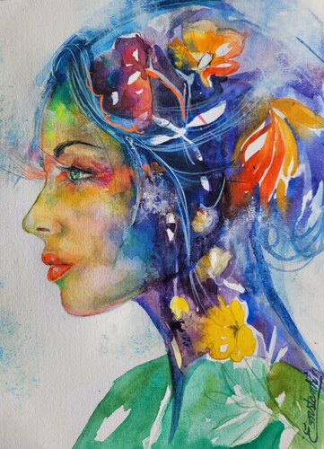 Le souffle de couleur de Elisabeth Constantin, Pintura a la venta en Singulart