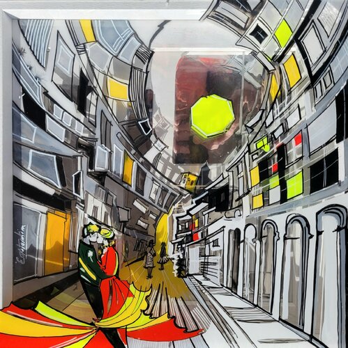 Résonance urbaine di Elisabeth Constantin, Pittura in vendita su Singulart
