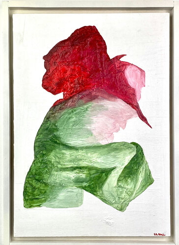 Tiny Trail- Green van Vanessa Breuer, Schilderij te koop op Singulart