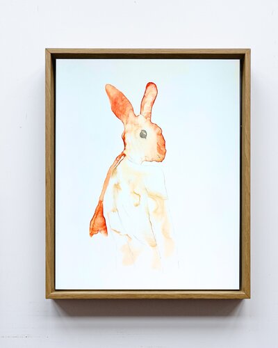 WHITE RABBIT II von Sophia Kirst, Malerei kaufen auf Singulart