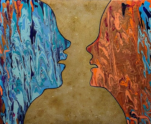 Incontro van Monica Mauriello, Schilderij te koop op Singulart