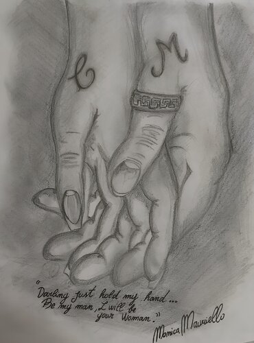 Our Promise van Monica Mauriello, Tekening te koop op Singulart