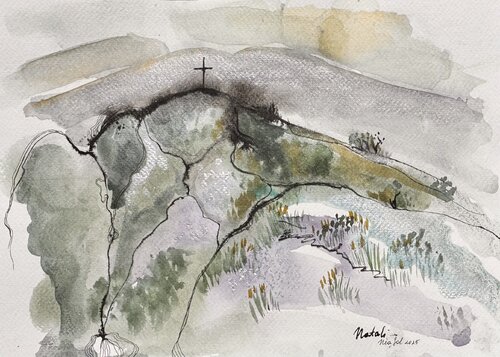 Evening in Kojori. Lightness of Letting Go di Néa Sol, Pittura in vendita su Singulart