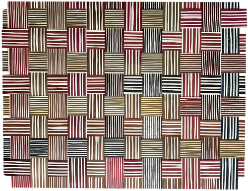 BROWN CRISS-CROSS by Carol Welsch, Work on Paper for Sale on Singulart