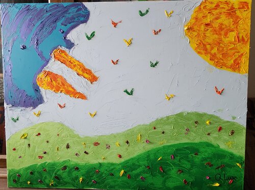 Purification par l'amour Divin by Jean-Charles Isselin, Painting for Sale on Singulart