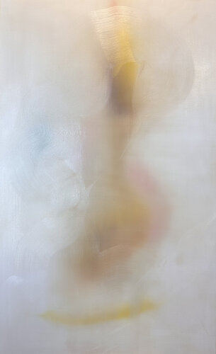 A Ray of Sunshine Piercing The Mist Painting von Lidia Vergnon, Malerei kaufen auf Singulart