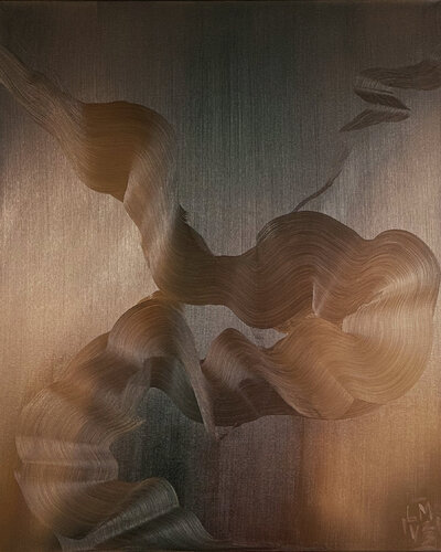Liquid words - Les Pleureurs N°1 von Lidia Vergnon, Malerei kaufen auf Singulart