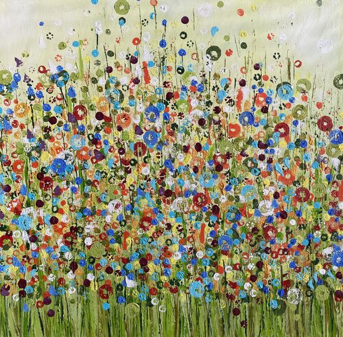 Blumenwiese de Nina Geisler, Pintura a la venta en Singulart