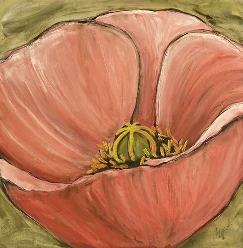 Mohnblüte de Nina Geisler, Pintura a la venta en Singulart