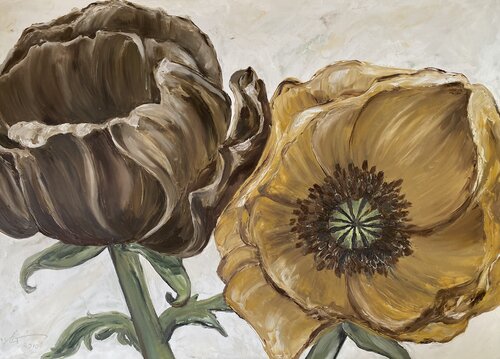 Mohnblüten by Nina Geisler, Painting for Sale on Singulart