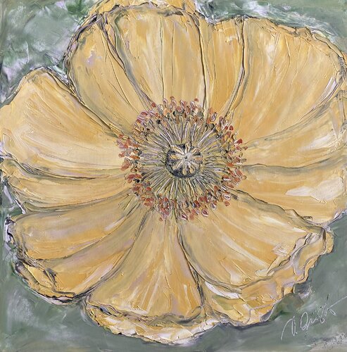 Mohnblüte by Nina Geisler, Painting for Sale on Singulart
