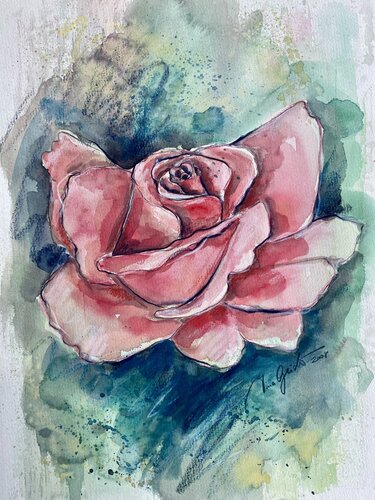 Rose by Nina Geisler, Work on Paper for Sale on Singulart