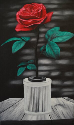 Red by Anta Baidekalne, Painting for Sale on Singulart