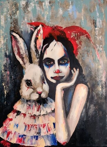 Bunnies de Irina Moiseeva, Pintura a la venta en Singulart
