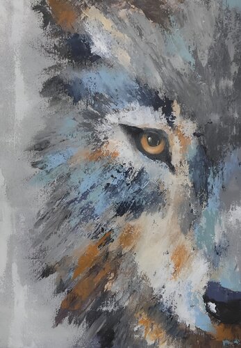 Wolf van Irina Moiseeva, Schilderij te koop op Singulart