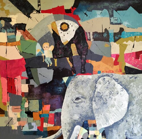 Silent Accomplices by Irina Moiseeva, 회화 for Sale on Singulart