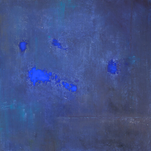 Deep blue - von innen gehalten von Christiane Portmann, Malerei kaufen auf Singulart