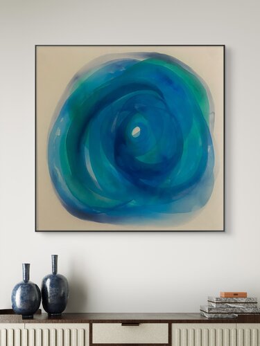 Blue Apatite de Carina Krämer, Pintura a la venta en Singulart