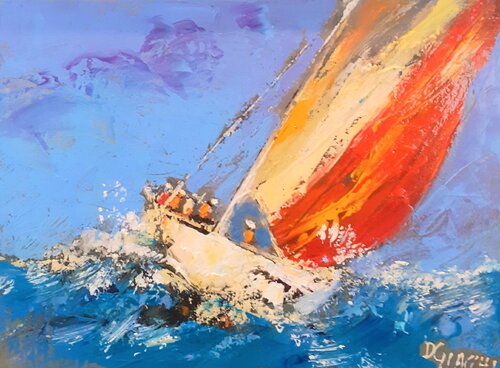 Ballade en voilier van daniel giacchi, Schilderij te koop op Singulart