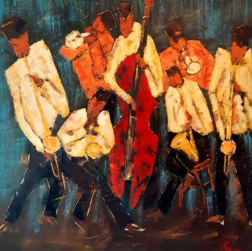 JAZZ BAND van daniel giacchi, Schilderij te koop op Singulart