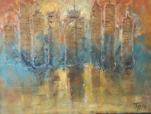 Brume sur New York van daniel giacchi, Schilderij te koop op Singulart