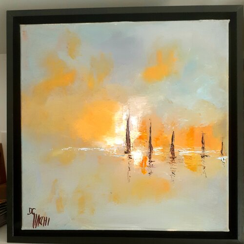 BRUME SUR LES VOILIERS van daniel giacchi, Schilderij te koop op Singulart