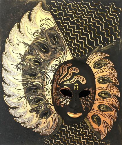 Mask - der Erste by Patricia Kökény, Painting for Sale on Singulart
