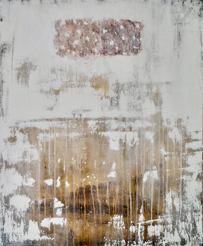 Blanc,  Ocre van Farid BELLAL, Schilderij te koop op Singulart