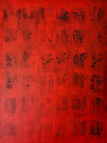 Rouge, noir von Farid BELLAL, Malerei kaufen auf Singulart