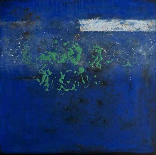 Bleu, vert von Farid BELLAL, Malerei kaufen auf Singulart