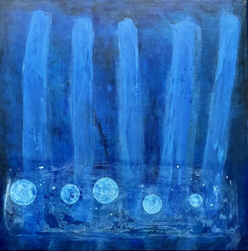 Bleu von Farid BELLAL, Malerei kaufen auf Singulart