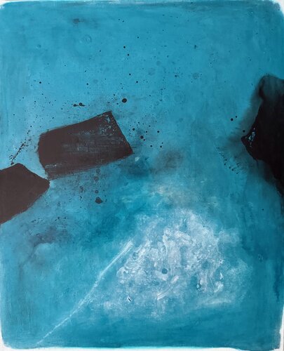 Bleu, noir van Farid BELLAL, Schilderij te koop op Singulart