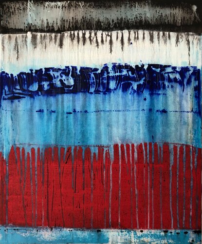 Rouge, bleu von Farid BELLAL, Malerei kaufen auf Singulart
