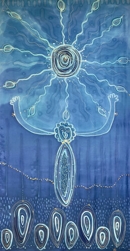 SÍ ESTÁS SOLA EMPODERAMIENTO FEMENINO II - AGUA Y AIRE di Sílvia Ferrer Casanovas, Pittura in vendita su Singulart