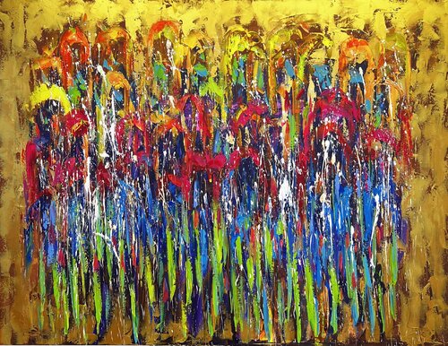 Golden Bloom par Mykola Zorin, Peinture en vente sur Singulart