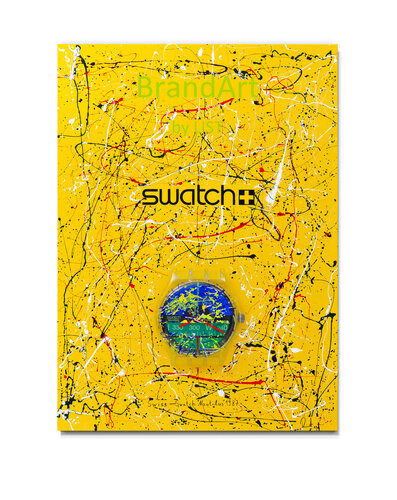 Time in a frenzy of colour - the Swatch revolution by Ralf List, Painting for Sale on Singulart