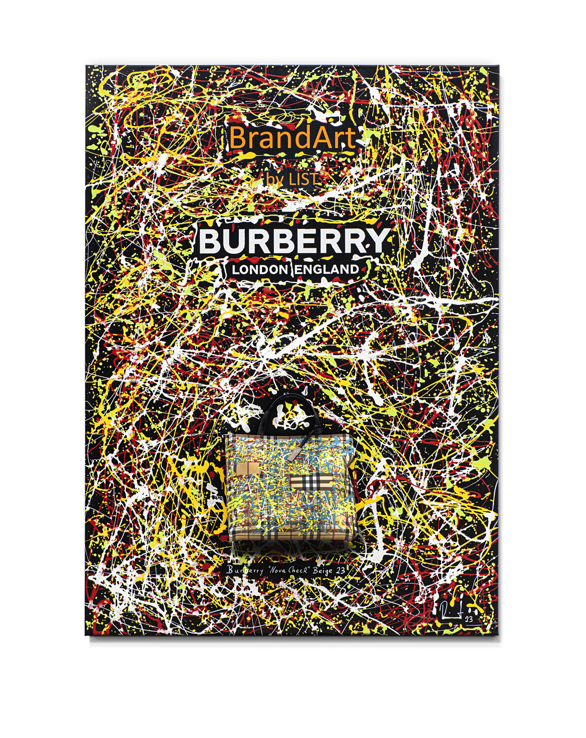 Colour explosion: the metamorphosis of the Burberry Nova Check Ralf List Originalgemälde zu verkaufen