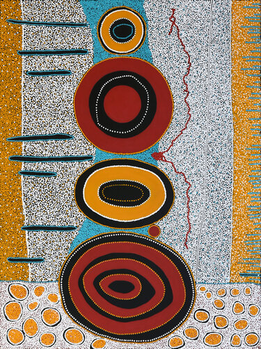 Cartographie du désert par Françoise SUZANNE, Peinture en vente sur Singulart