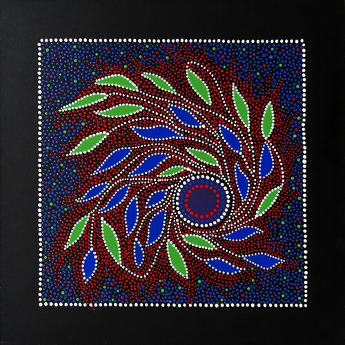 Fleur cosmique par Françoise SUZANNE, Peinture en vente sur Singulart