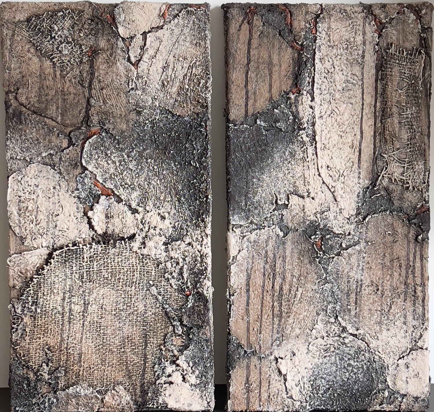 Fissura. Diptych Natalia Tykhoniuk Originalgemälde zu verkaufen