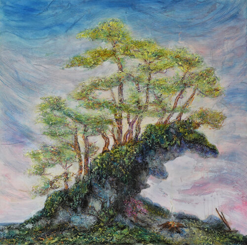 L'arbre primordial von Olivier Brossard, Malerei kaufen auf Singulart