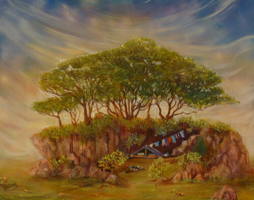 Le campement de Olivier Brossard, Pintura a la venta en Singulart